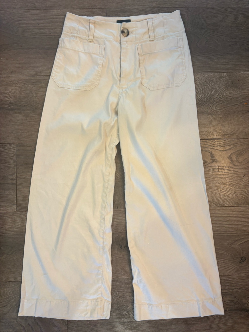 Maeve Colette High-Rise Wide-Leg Cropped Jeans